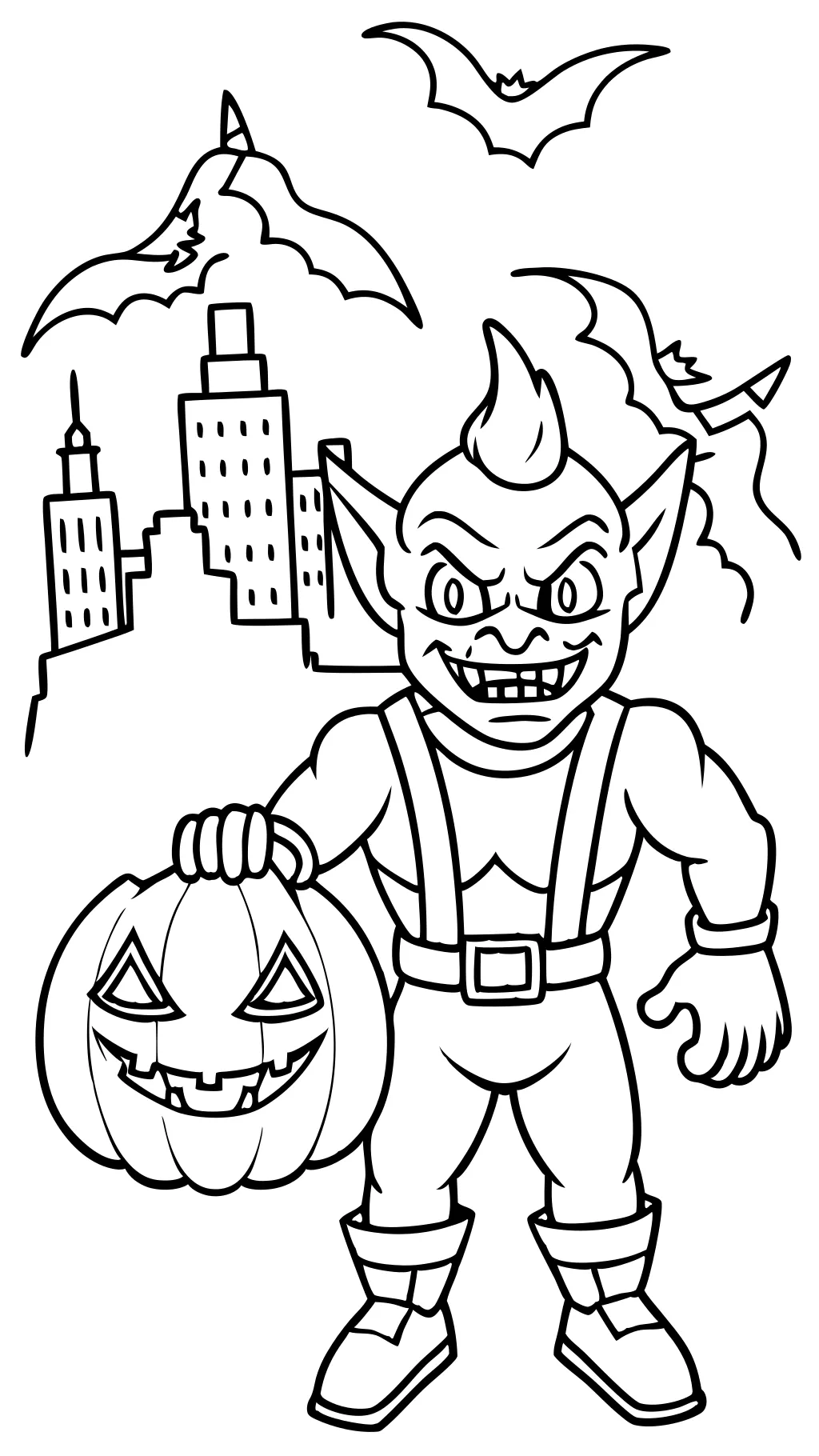 green goblin coloring pages